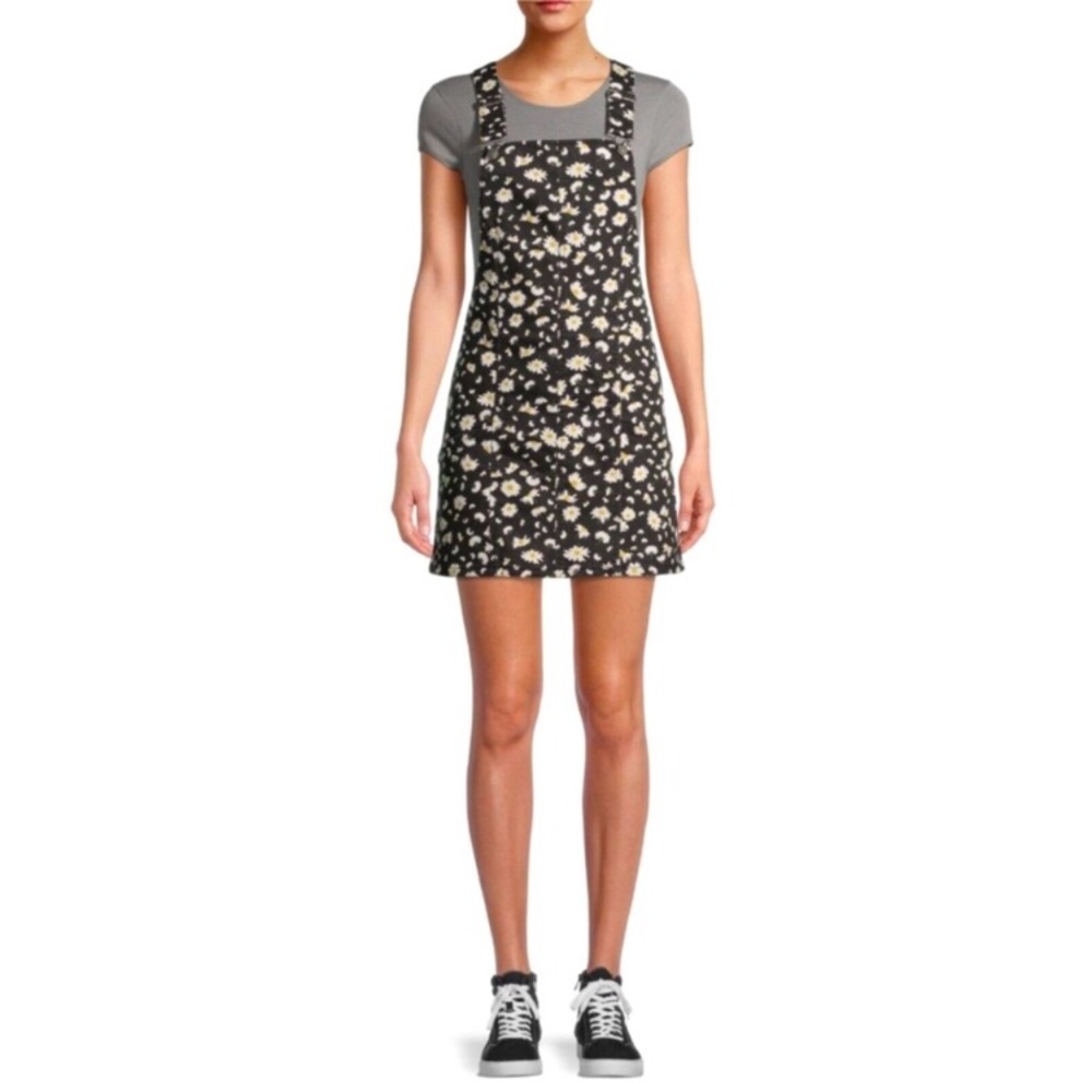 No Boundaries Daisy Overall Mini Dress New without Tags